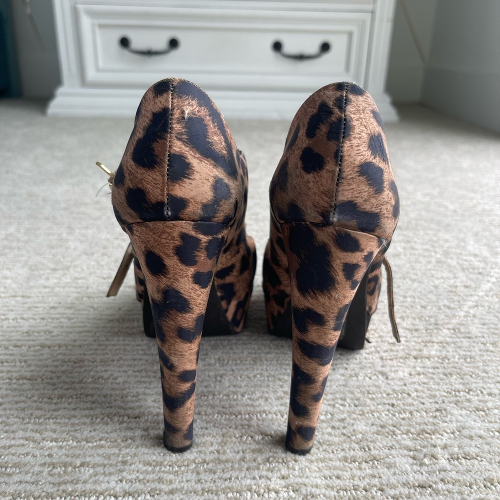 Leopard Print Platform Sandal - image 3
